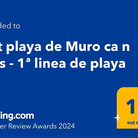 Apt Playa De Muro Ca N Ines - 1ª Linea De Playa Leilighet Port de Alcudia  Eksteriør bilde