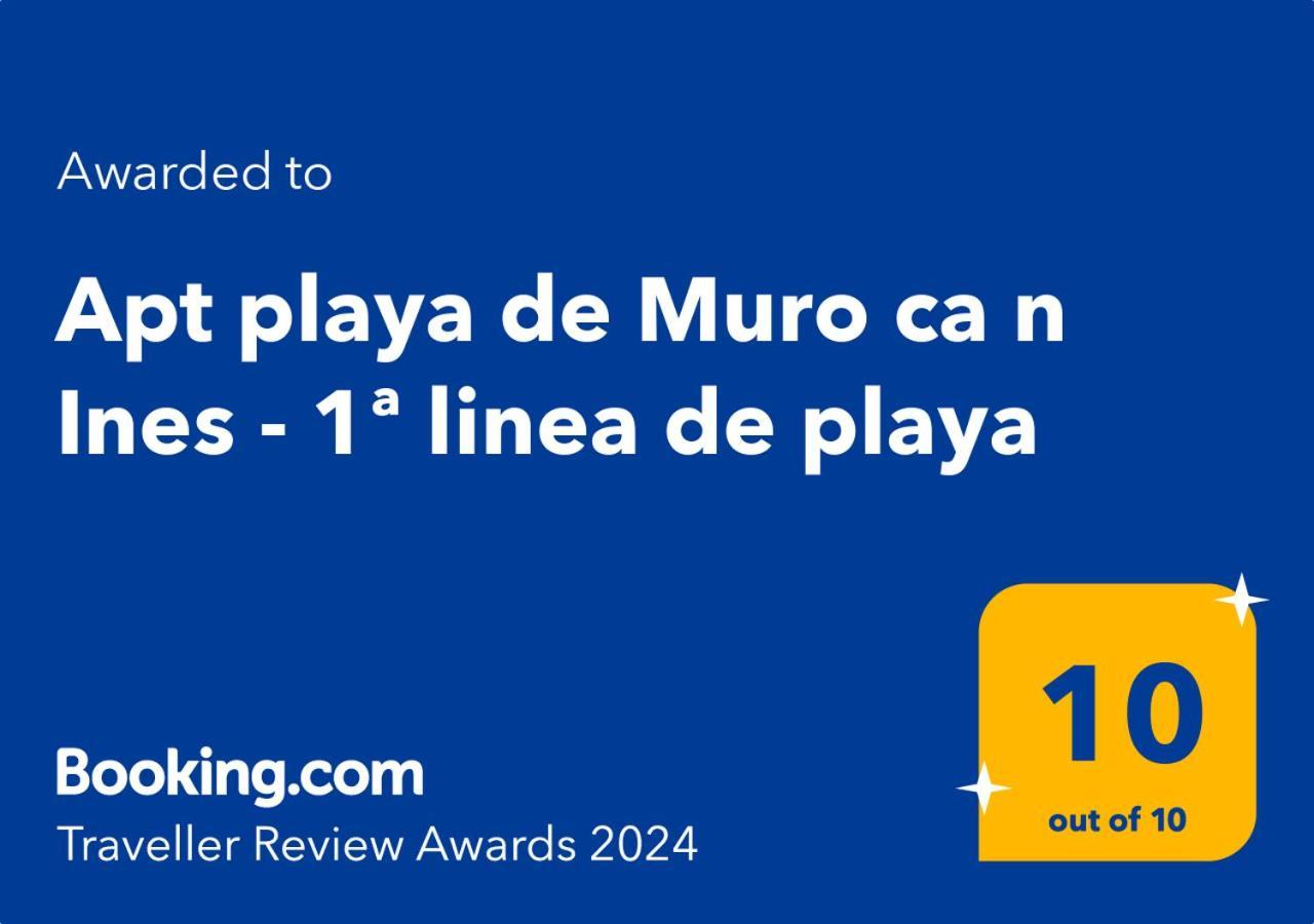 Apt Playa De Muro Ca N Ines - 1ª Linea De Playa Leilighet Port de Alcudia  Eksteriør bilde
